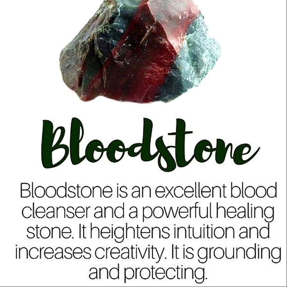 African Bloodstone Crystal Stretch Bracelet - Picture 10 of 14